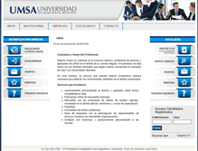 Tablet Screenshot of empleos.umsa.edu.ar