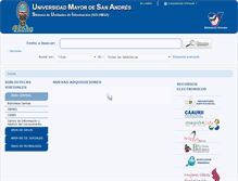 Tablet Screenshot of administracion.biblio.umsa.bo